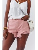 Pink denim shorts 6300 - Online store - Boutique